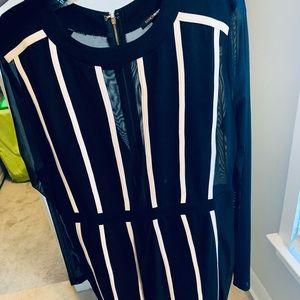 Fashion nova dress black white XL